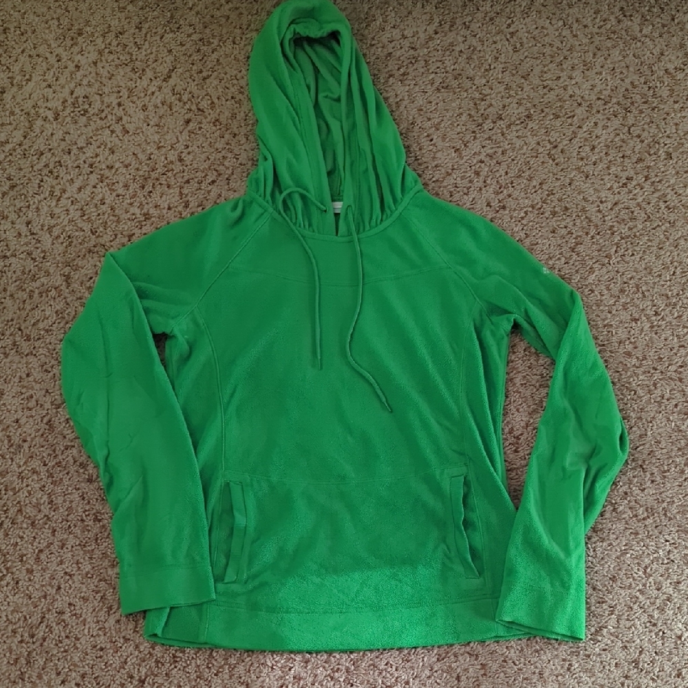 Green Women's Columbia Fleece Hoodie